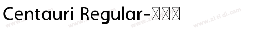 Centauri Regular字体转换
